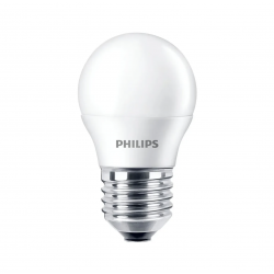 Ampolleta LED E27 Philips 4-40W Mini Bulbo G45 6500K luz fría